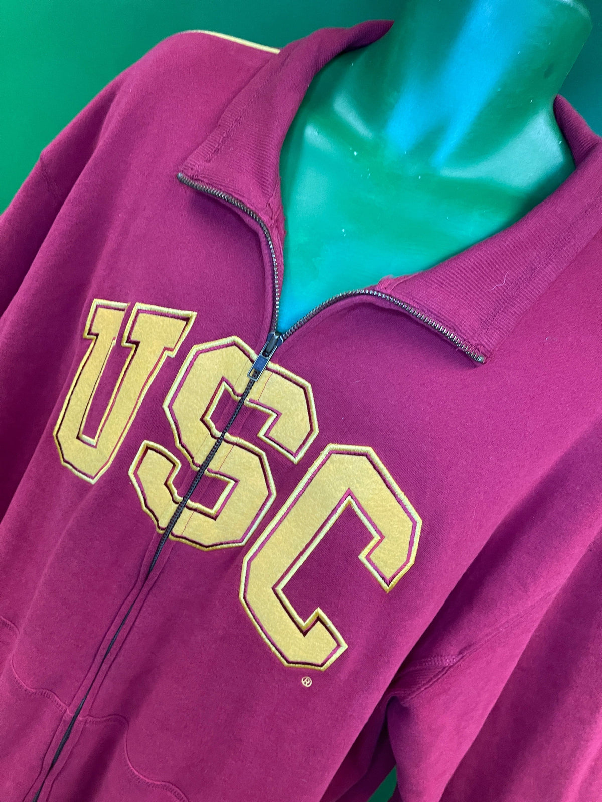 NCAA USC Trojans Stitched Full-Zip Jacket Men's 2X-Large