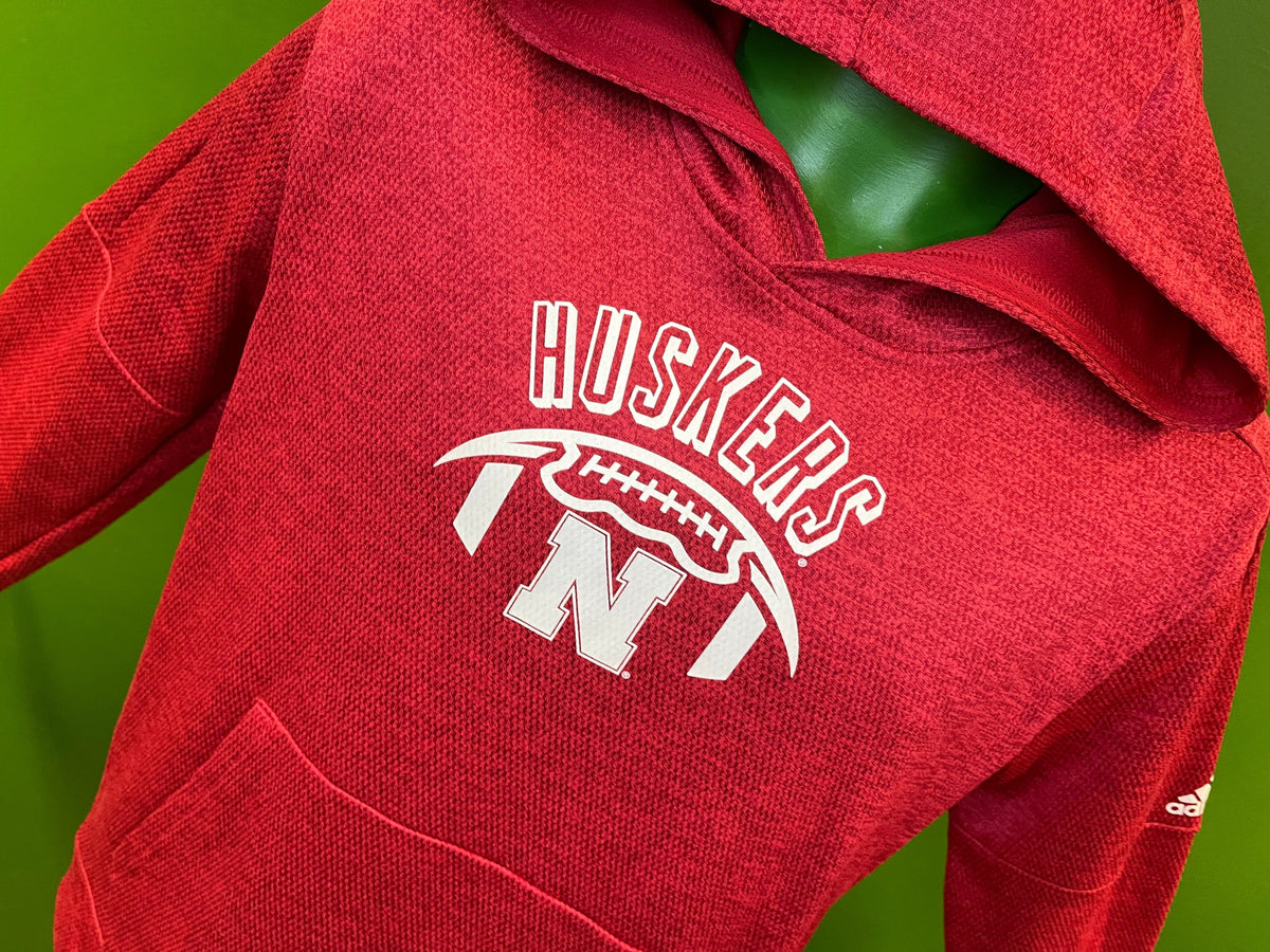 NCAA Nebraska Cornhuskers Heathered Red Pullover Hoodie Youth X-Large 18