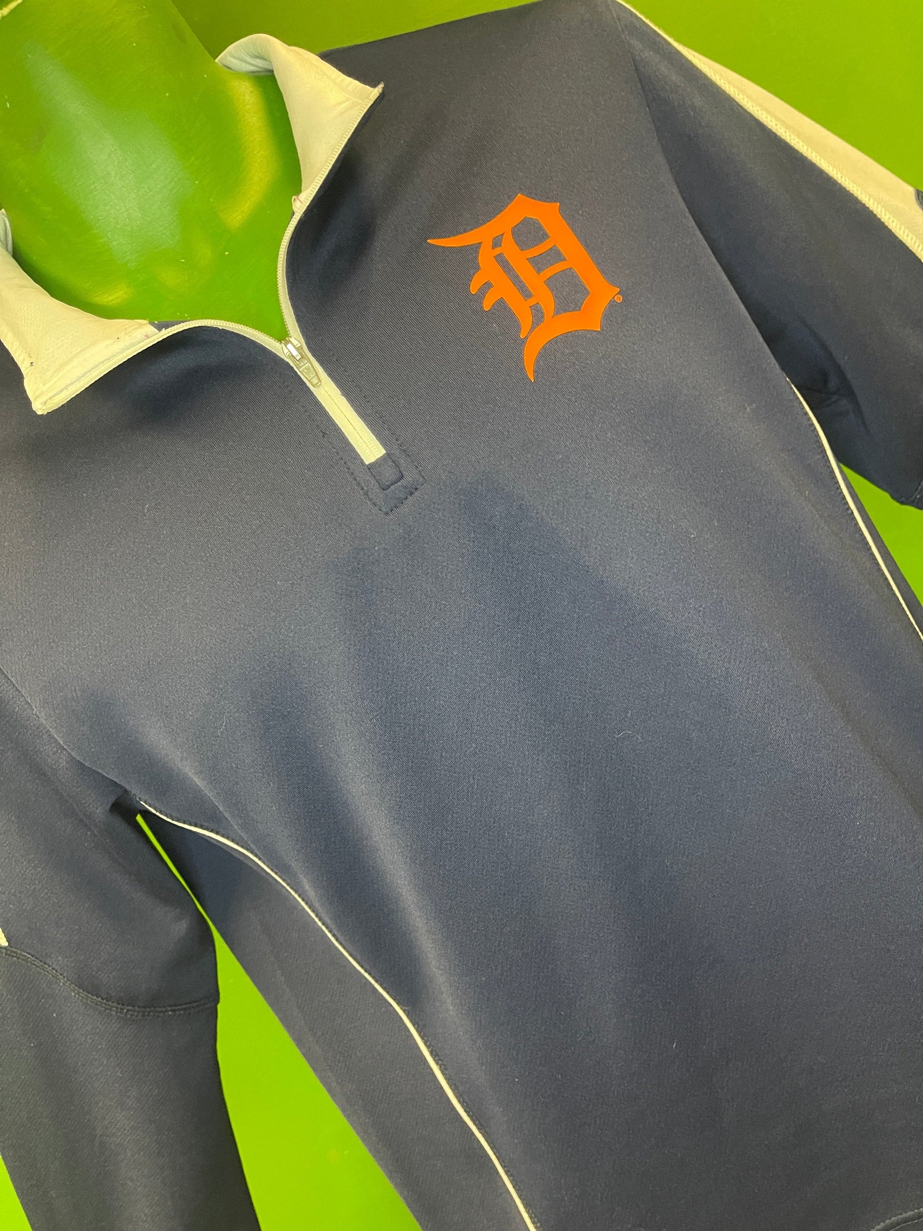 MLB Detroit Tigers Majestic 1/4 Zip Pullover Top Youth Large 14-16