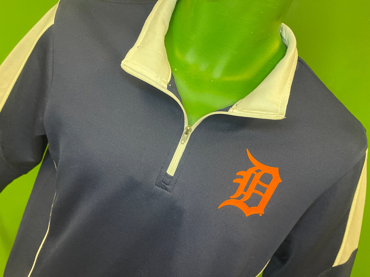 MLB Detroit Tigers Majestic 1/4 Zip Pullover Top Youth Large 14-16