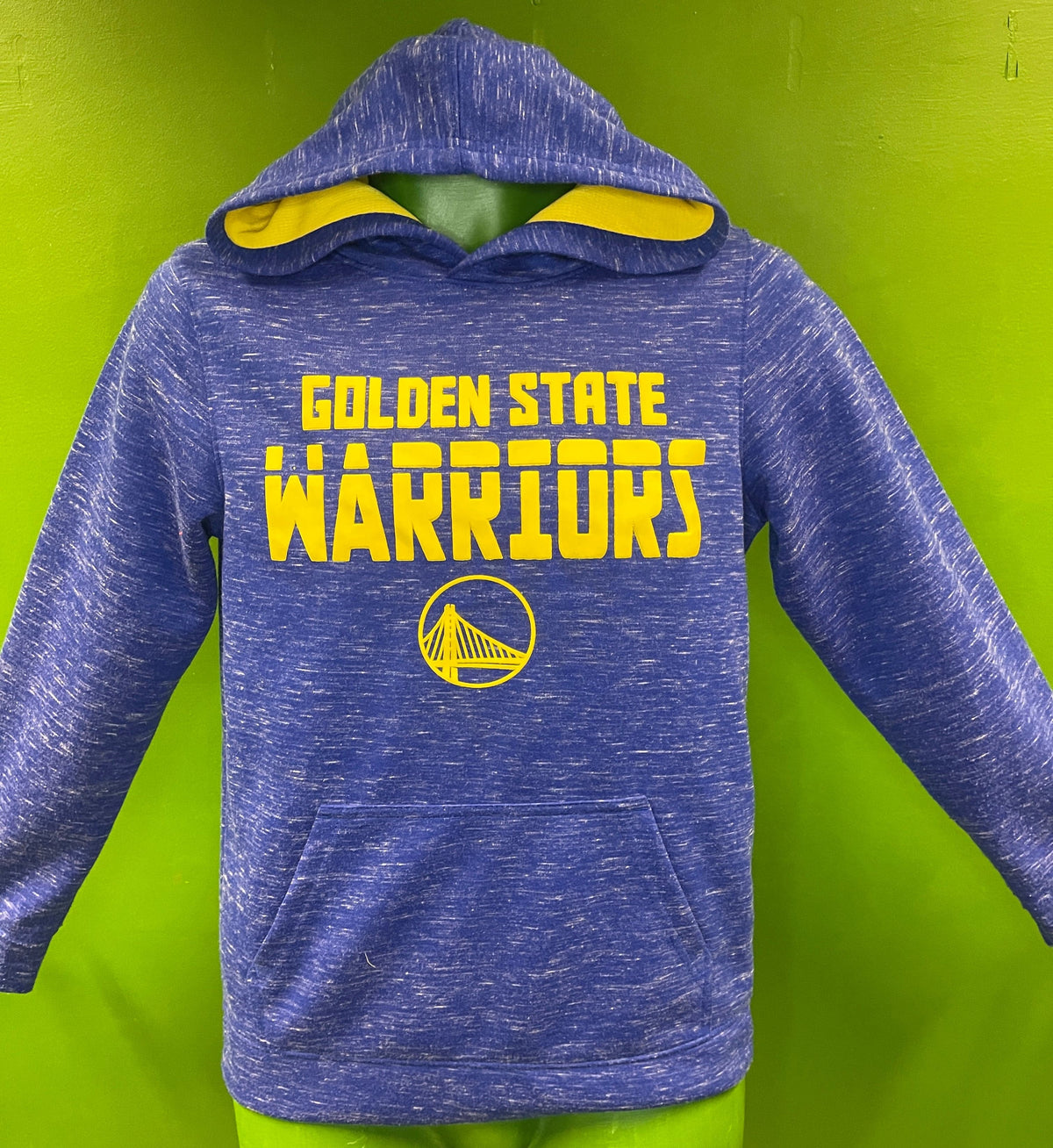NBA Golden State Warriors Space Dye Pullover Hoodie Youth Large 12-14