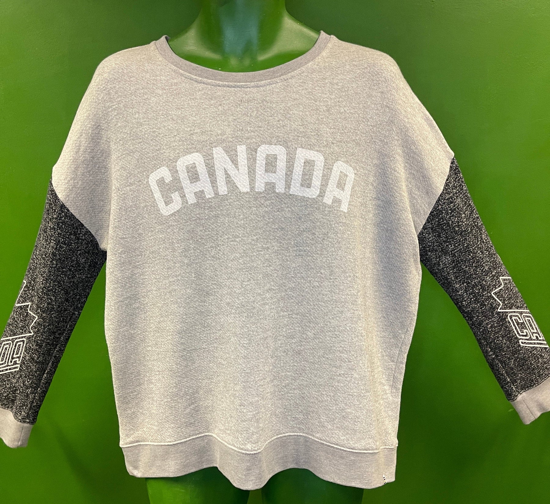 Olympics Team Canada Heathered Grey Pullover Sweatshirt Women's Medium