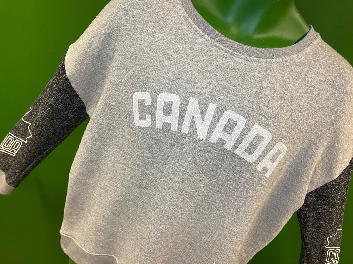 Olympics Team Canada Heathered Grey Pullover Sweatshirt Women's Medium