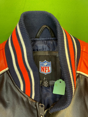 NFL Denver Broncos GIII Vintage Faux-Leather Bomber Jacket Men's Large