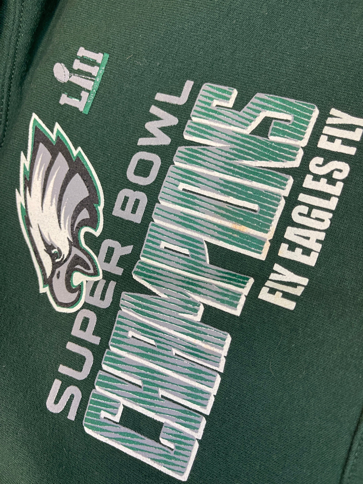 NFL Philadephia Eagles Super Bowl LII Champions Pullover Hoodie Youth Small 6-8