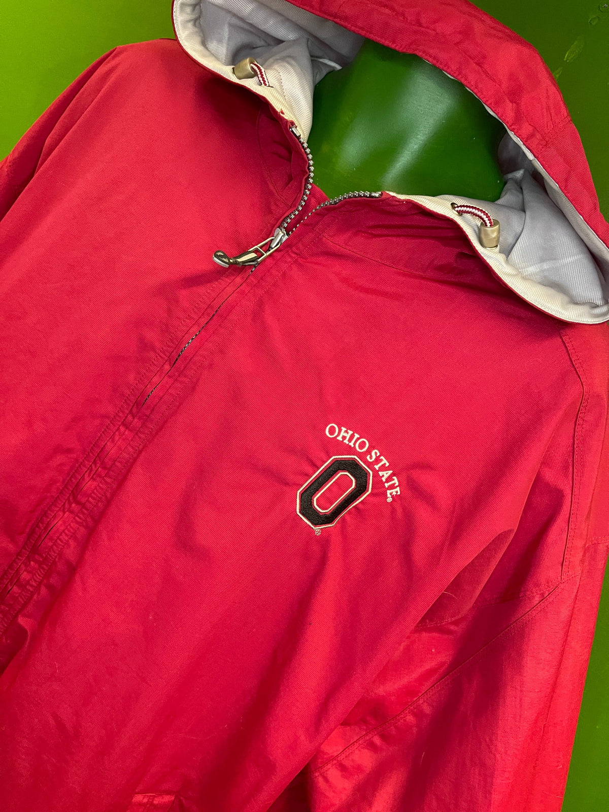NCAA Ohio State Buckeyes Vintage Red Full-Zip Coat Men's X-Large