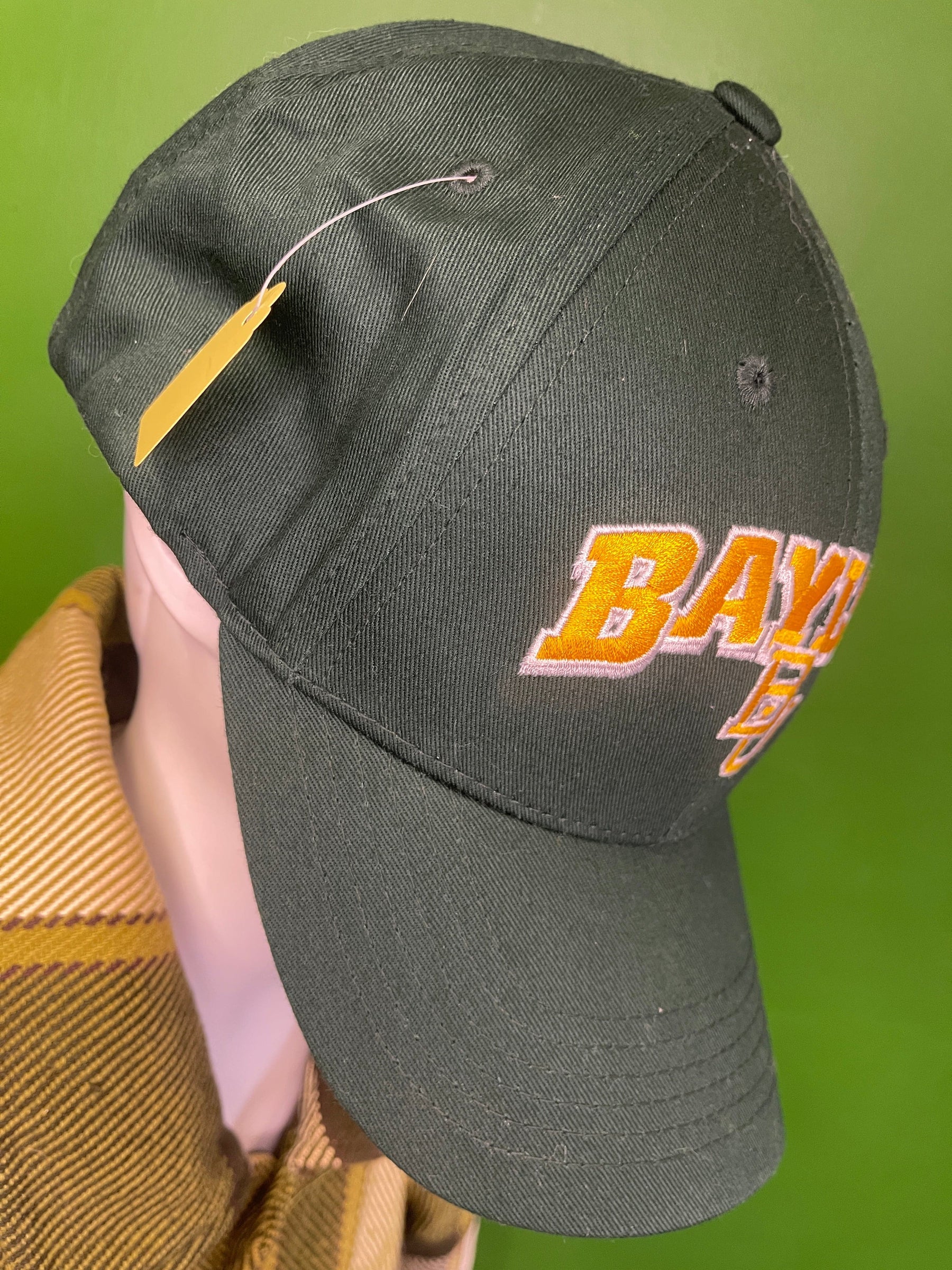 NCAA Baylor Bears Green 100% Cotton Strapback Hat/Cap OSFM