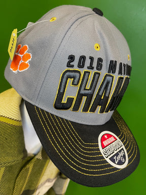 NCAA Clemson Tigers Zephyr 2016 National Champs Snapback Hat/Cap OSFM NWT