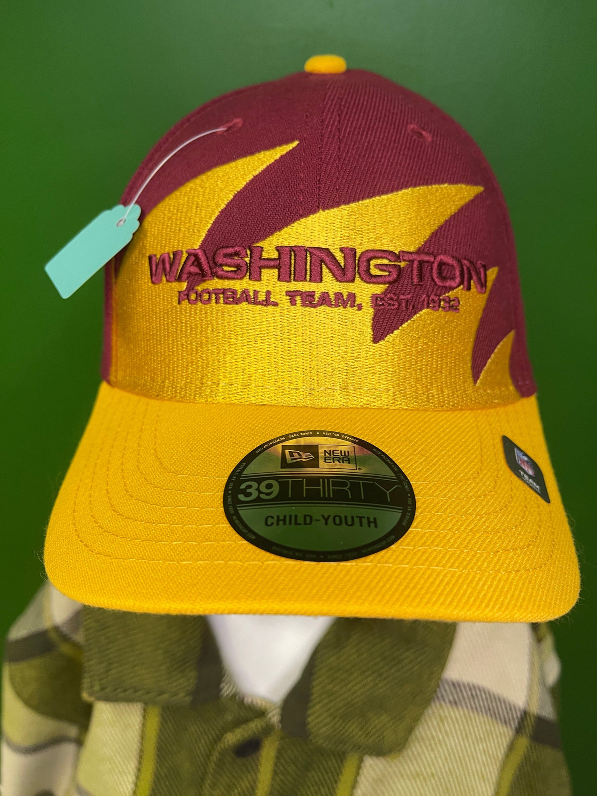 NFL Washington Commanders New Era 39THIRTY Hat/Cap Child/Youth OSFA NWT