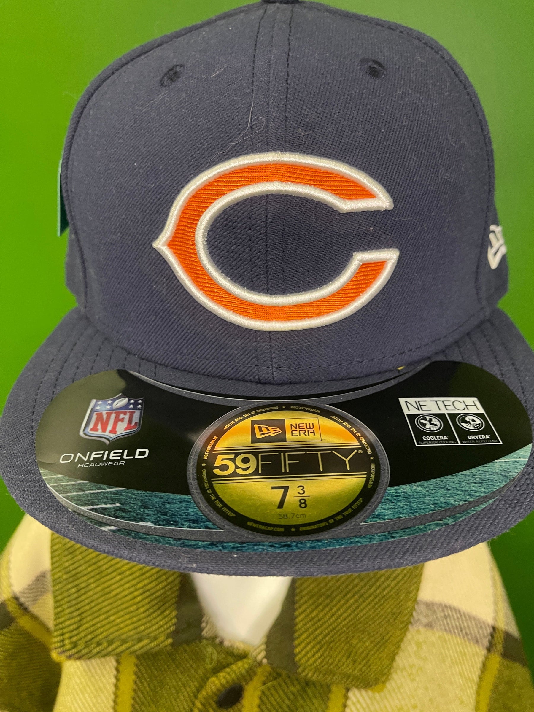 NFL Chicago Bears New Era 59FIFTY Fitted Hat/Cap 7-3/8 NWT