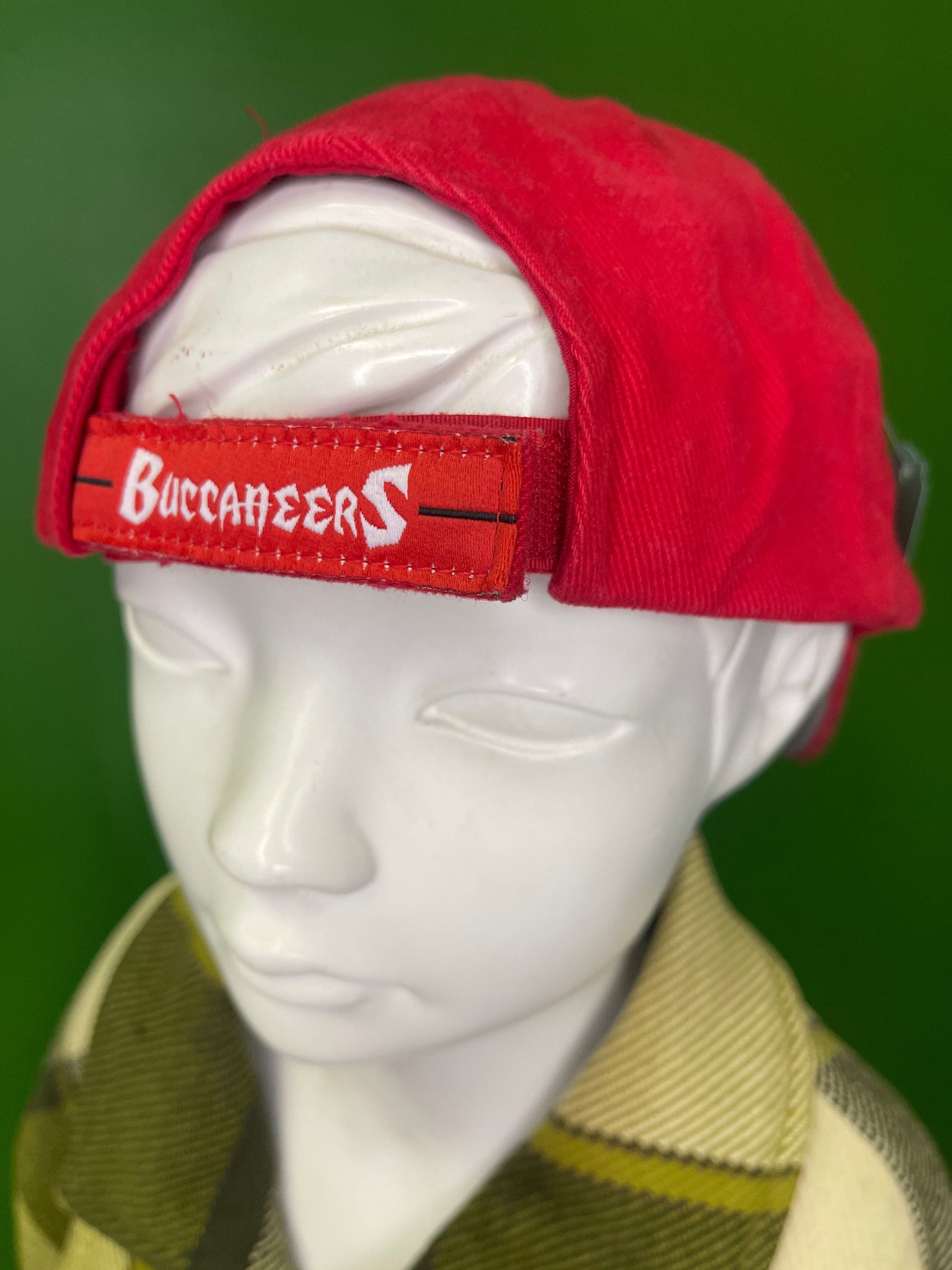 NFL Tampa Bay Buccaneers Logo Athletic Red Strapback Hat/Cap OSFM