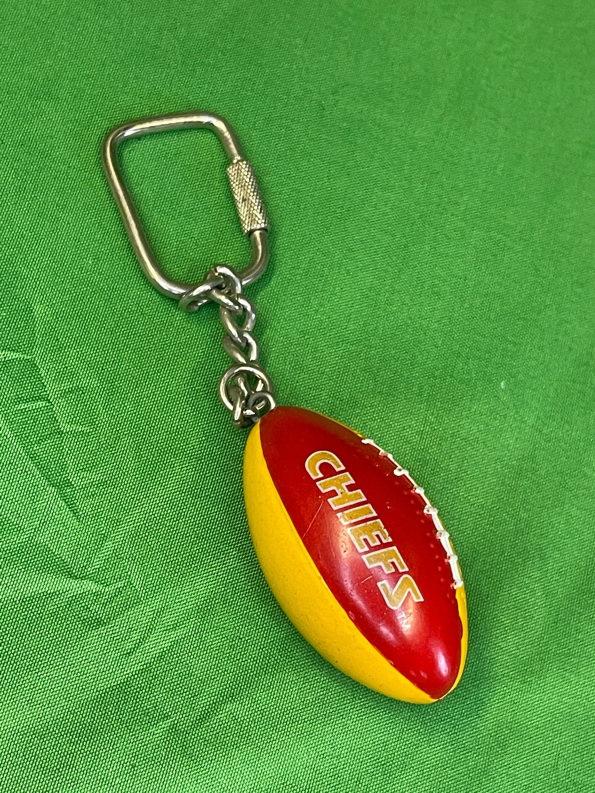 NFL Kansas City Chiefs Vintage Football Shaped Keychain