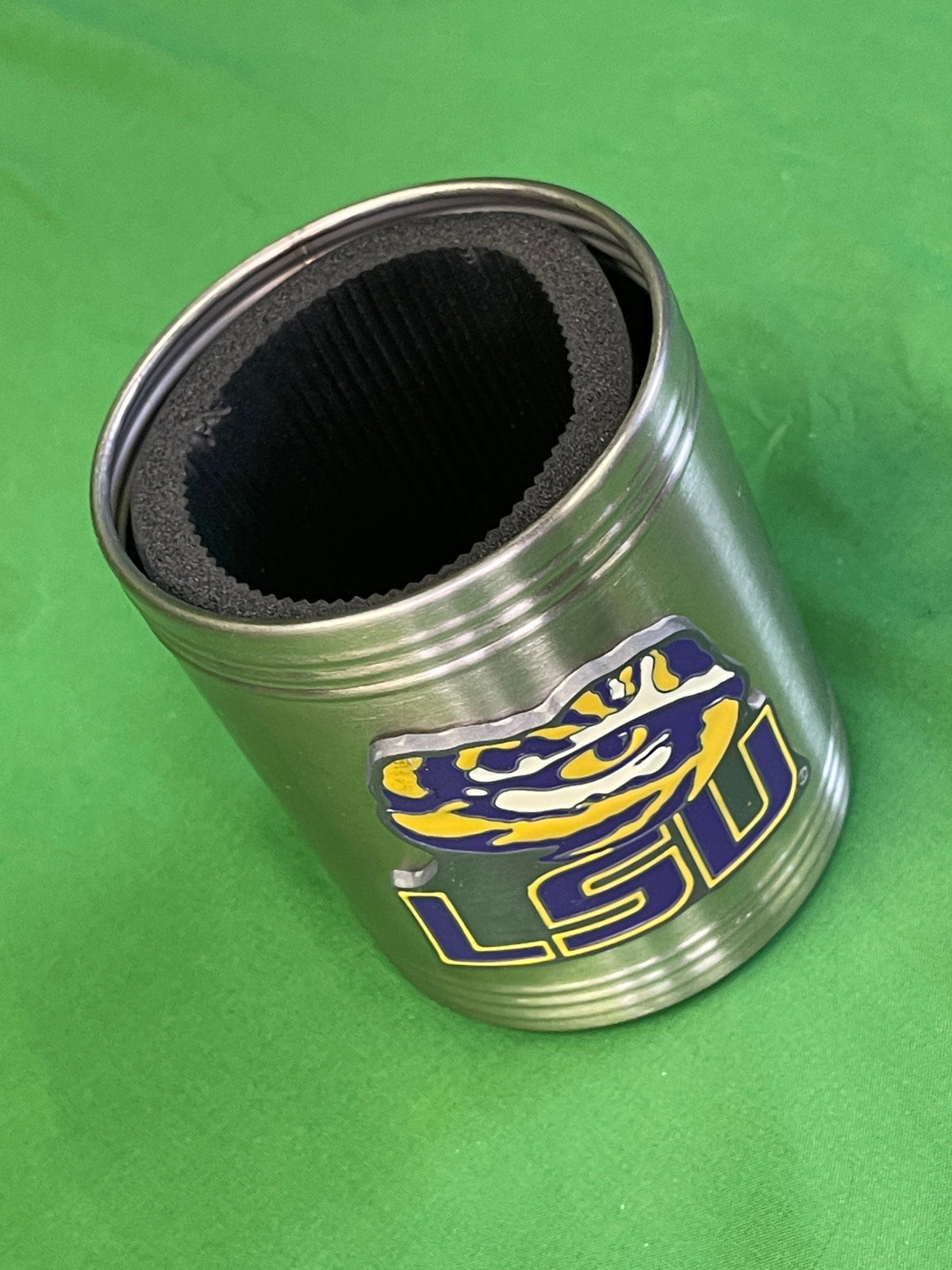 NCAA Louisiana State LSU Tigers Stainless Steel Can Cooler/Cosy