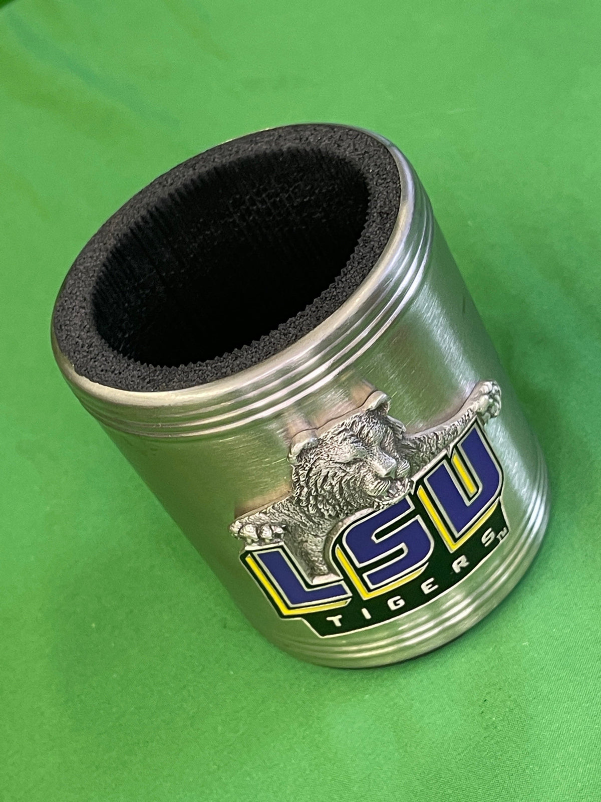 NCAA Louisiana State LSU Tigers Stainless Steel Can Cooler/Cosy