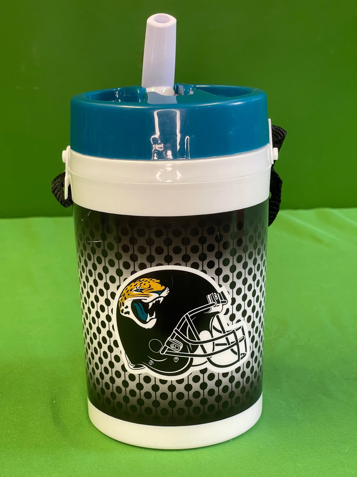 NFL Jacksonville Jaguars Plastic Drink Container with Lid Spout and Strap NWT