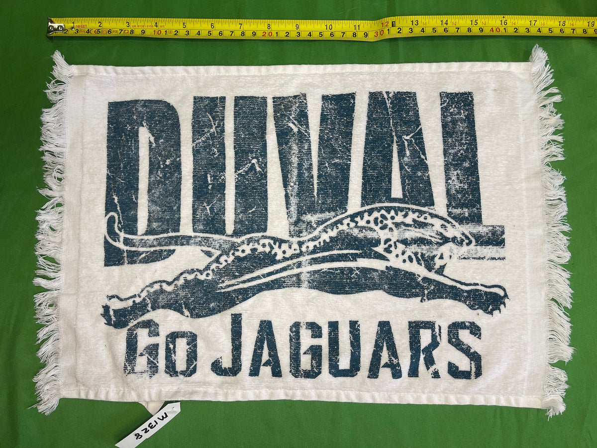 NFL Jacksonville Jaguars Vintage Logo White & Teal Fan Rally Towel