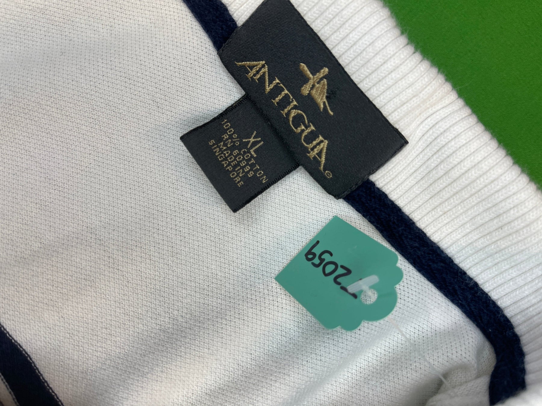 NFL Denver Broncos Antigua 100% Cotton Striped Golf Polo Shirt Men's X-Large