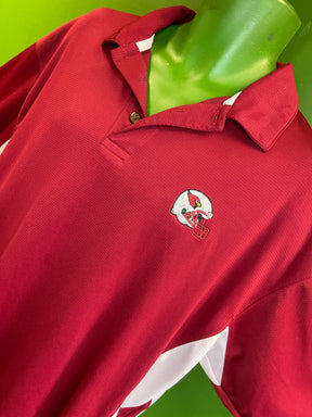 NFL Arizona Cardinals Russell Red Golf Polo Shirt Men's X-Large