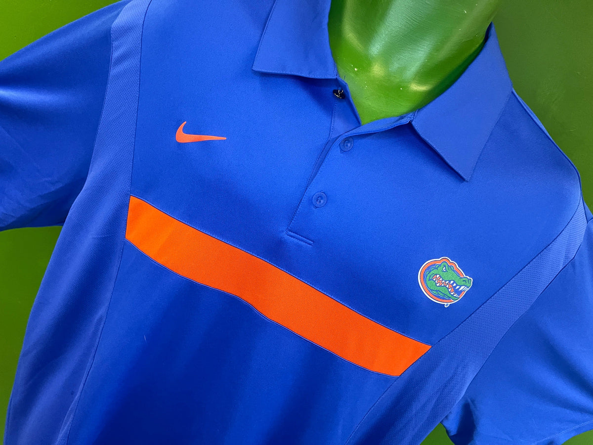 NCAA Florida Gators Dri-Fit Blue Golf Polo Shirt Men's X-Large