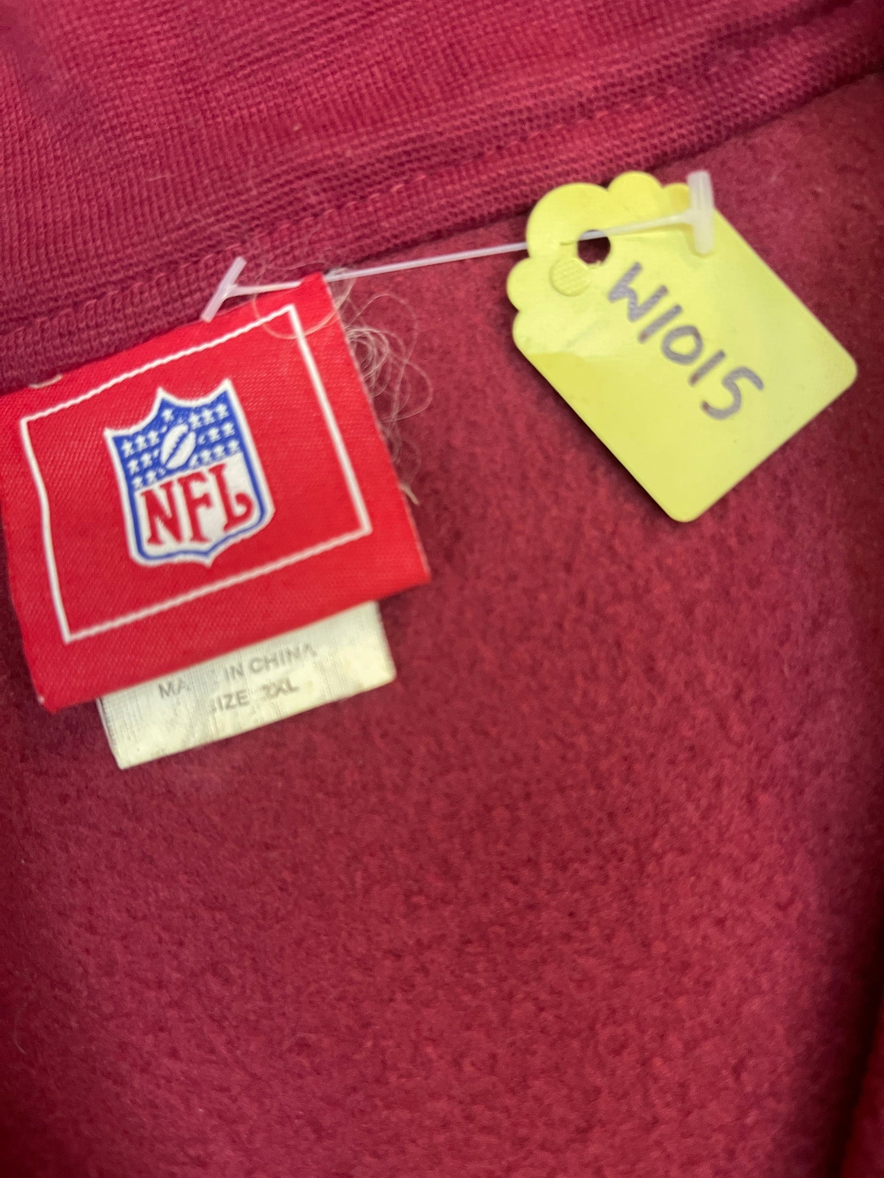 NFL Washington Commanders (Redskins) Soft 1/4 Zip Pullover Fleece Men's 2X-Large