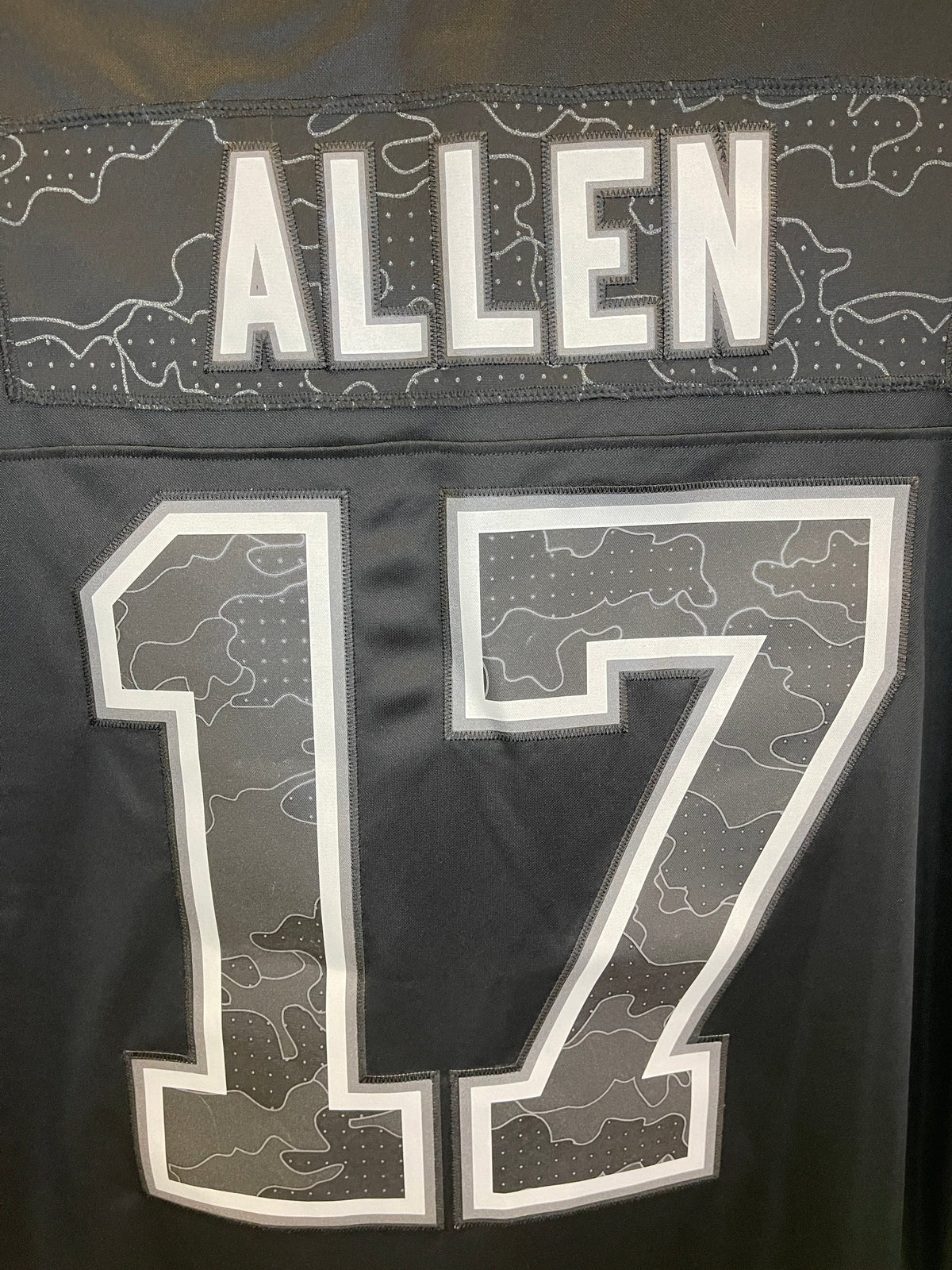 NFL Buffalo Bills Josh Allen #17 Reflective Black Ltd Jersey Men's 2X-Large NWT