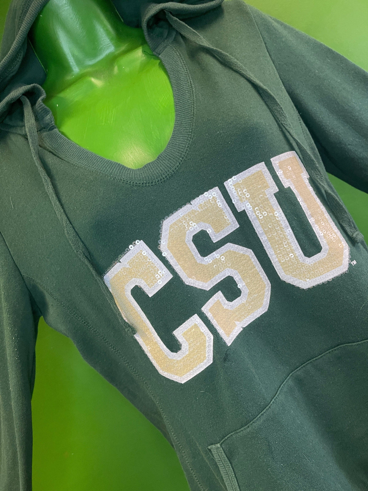 NCAA Colorado State Rams Sequin Pullover Hoodie Women's X-Small