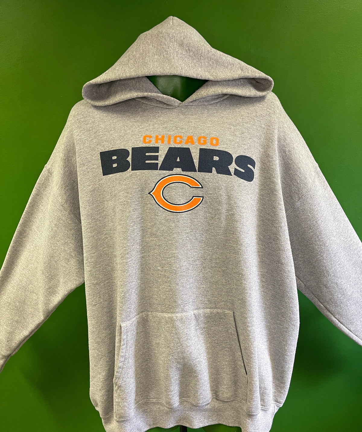 NFL Chicago Bears Heathered Grey Pullover Hoodie Men's X-Large