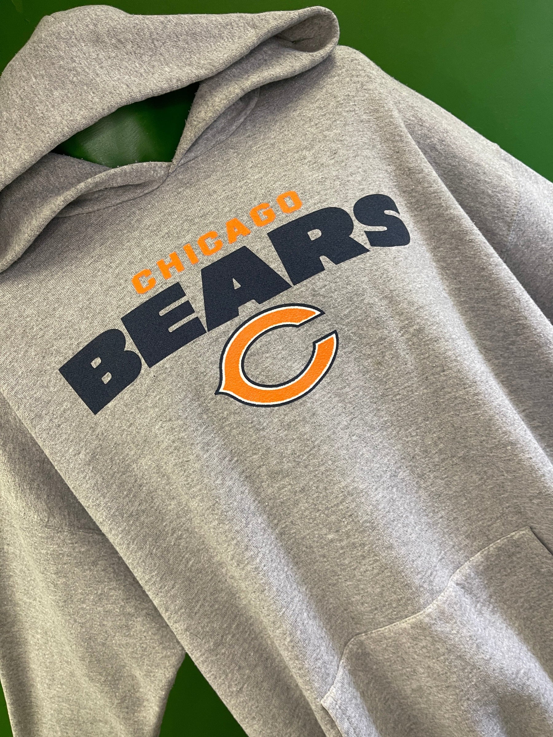 NFL Chicago Bears Heathered Grey Pullover Hoodie Men's X-Large