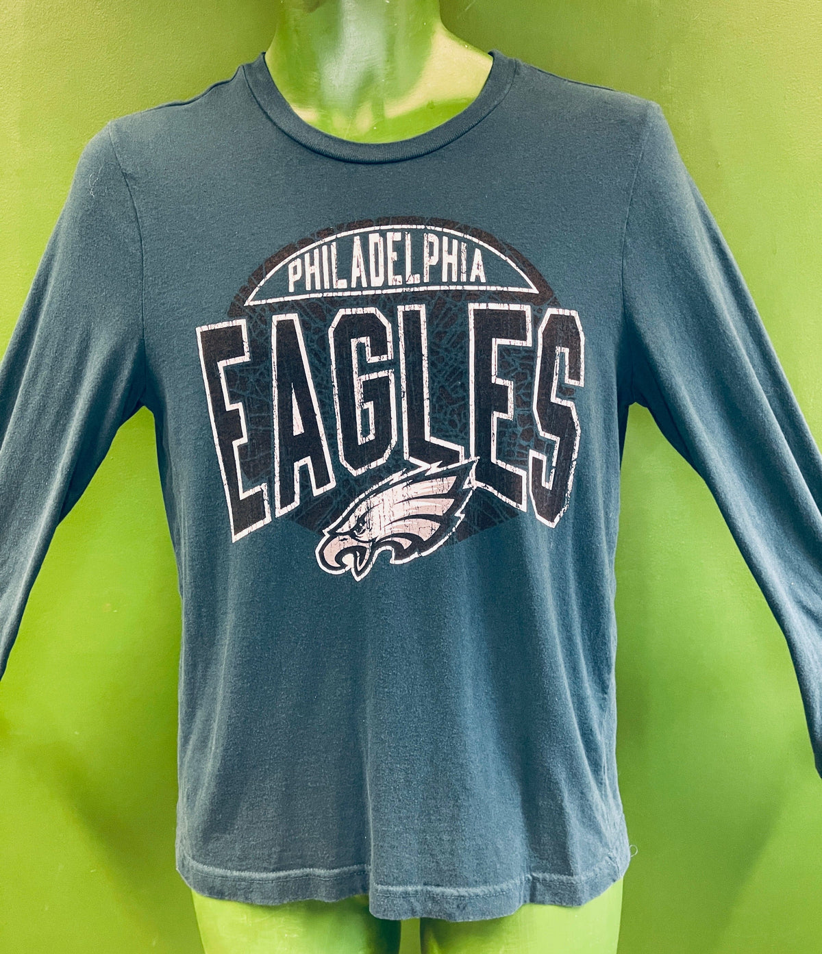 NFL Philadelphia Eagles Weathered L/S T-Shirt Youth Large 14-16