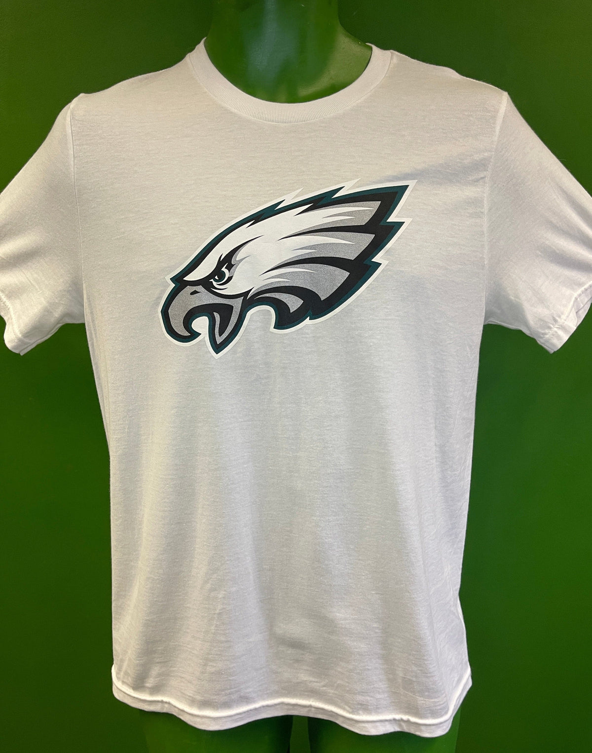 NFL Philadelphia Eagles White Sparkly Girls' T-Shirt Youth Large 14-16