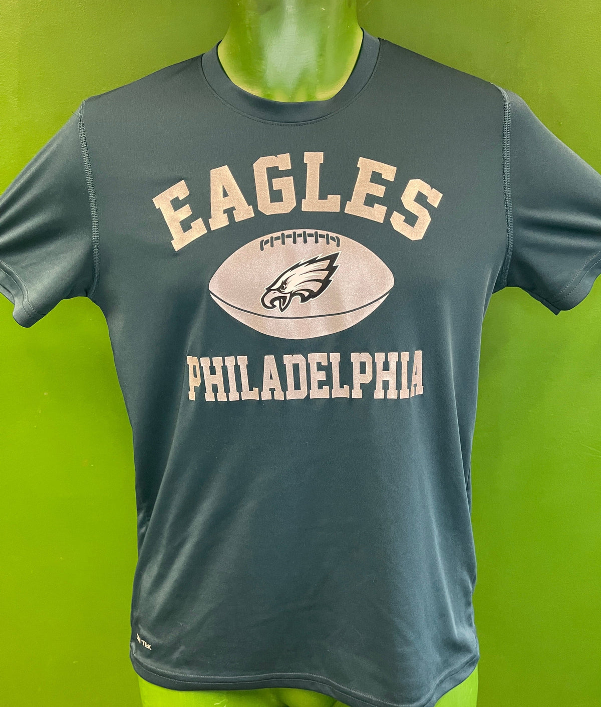 NFL Philadelphia Eagles Dri-Tek Sparkly Girls' T-Shirt Youth Large 14-16