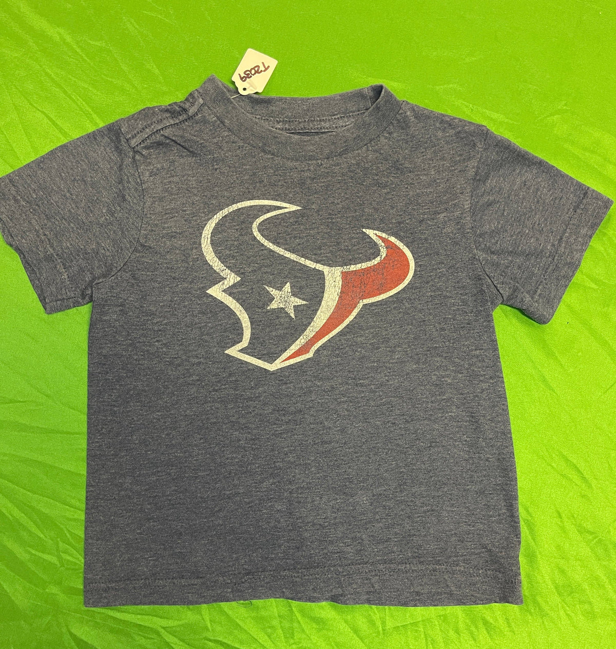 NFL Houston Texans Old Navy Heathered Blue T-Shirt Youth X-Small 5