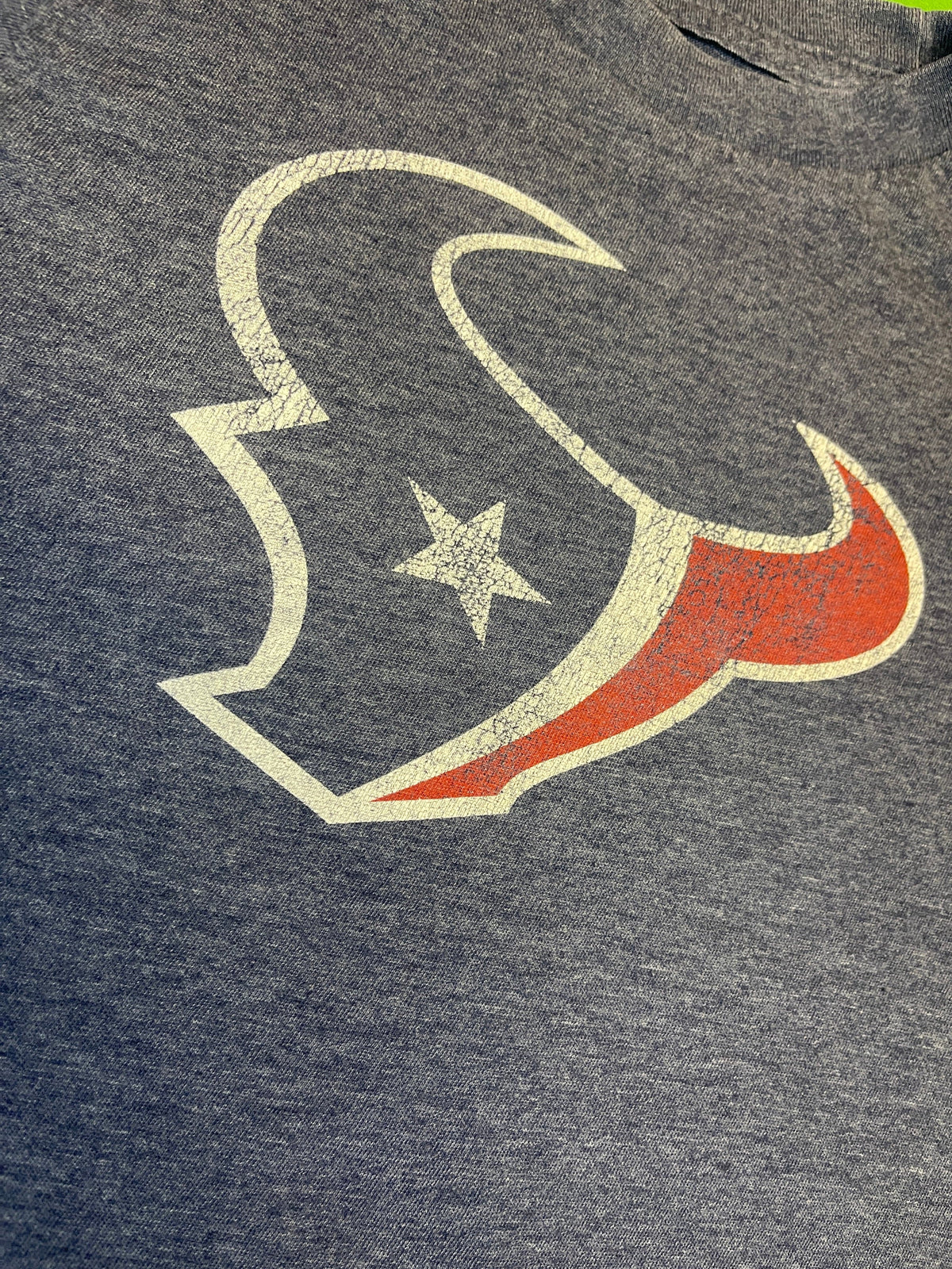 NFL Houston Texans Old Navy Heathered Blue T-Shirt Youth X-Small 5