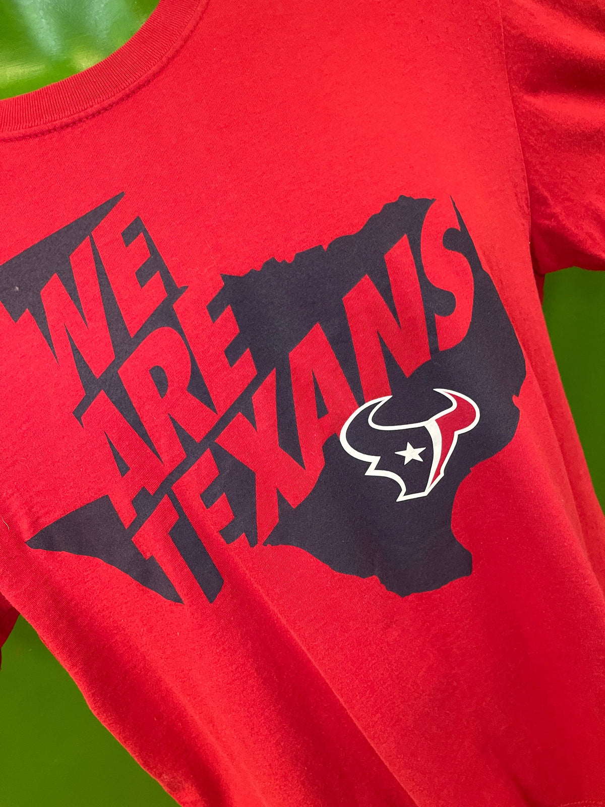 NFL Houston Texans Red "We are Texans" 100% Cotton T-Shirt Men's X-Large