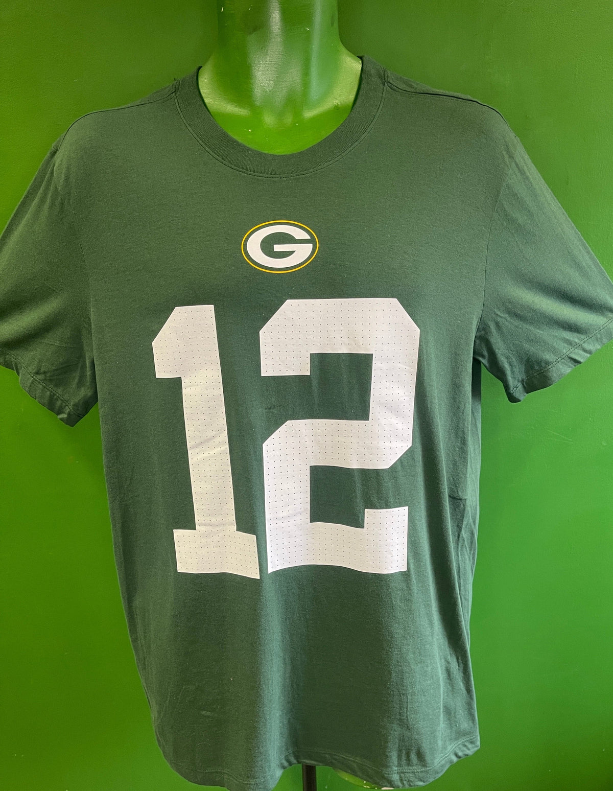 NFL Green Bay Packers Aaron Rodgers #12 T-Shirt Men's Medium NWT