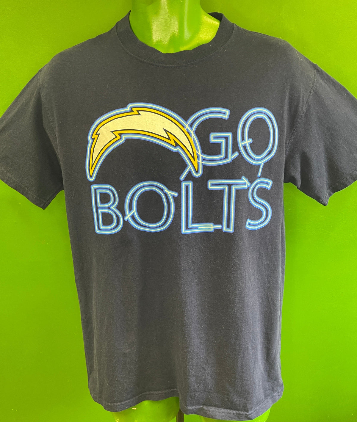 NFL Los Angeles Chargers VF "Go Bolts" 100% Cotton T-Shirt Men's Medium