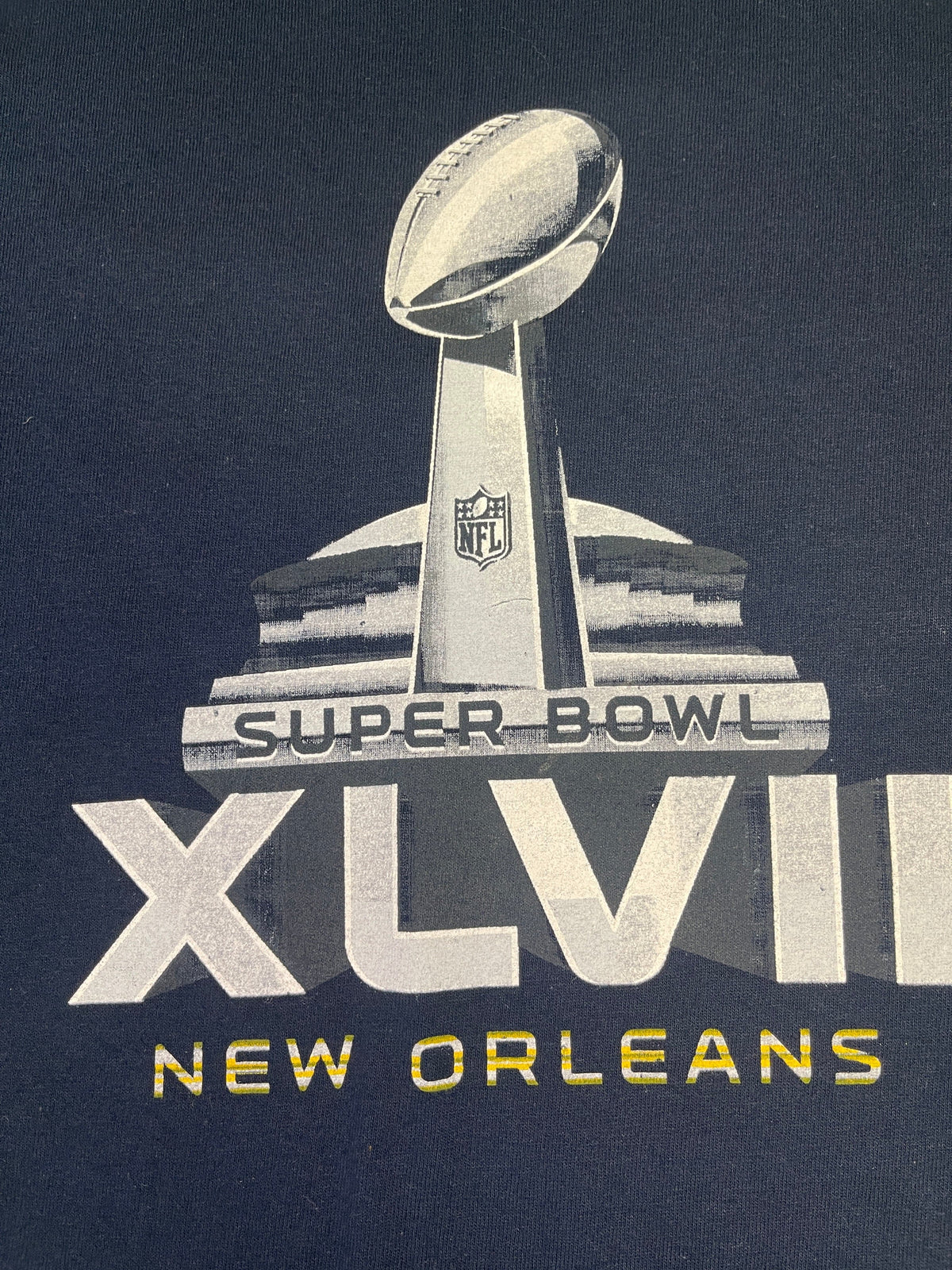 NFL Super Bowl XLVII New Orleans Black T-Shirt Youth X-Small 4 NWT