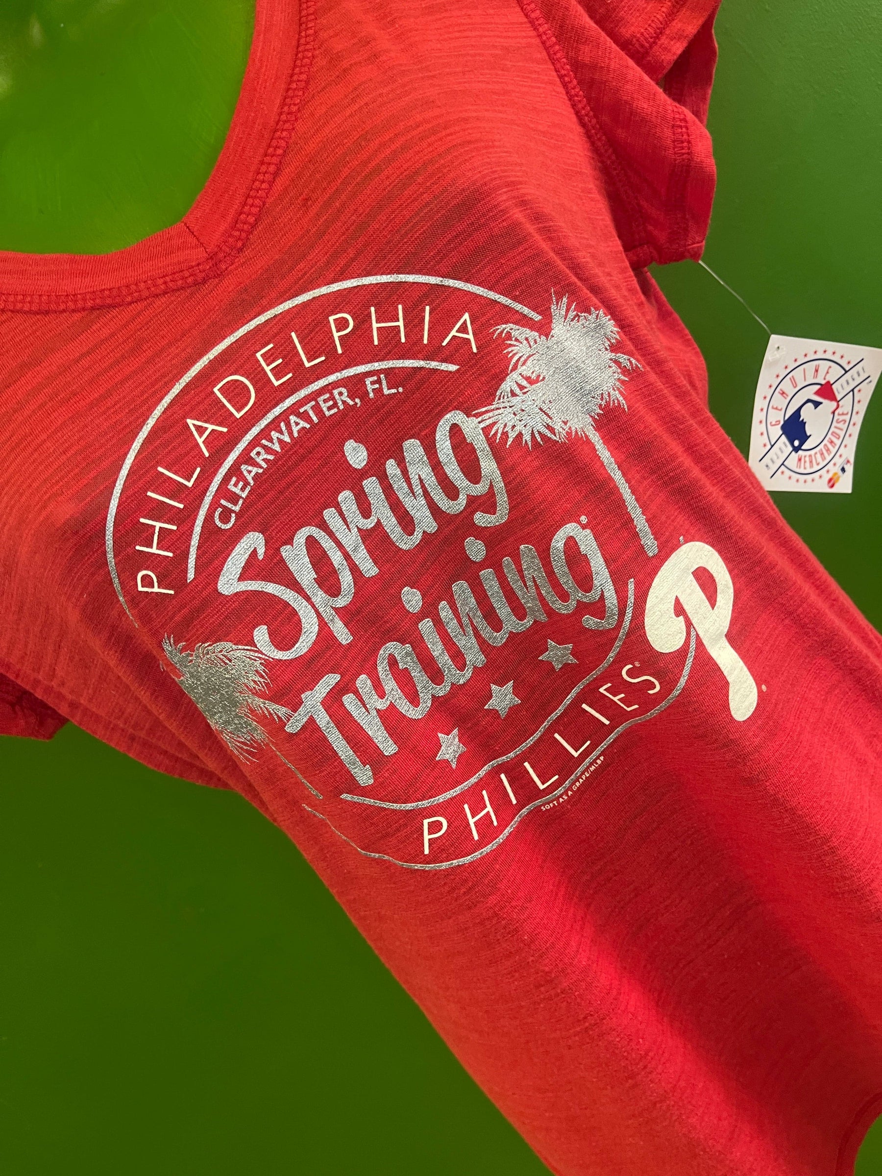 MLB Philadelphia Phillies "Spring Training" Sheer  T-Shirt Women's Medium NWT