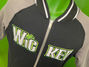 Wicked Musical Stitched Varsity-Style Bomber Jacket Women's Small