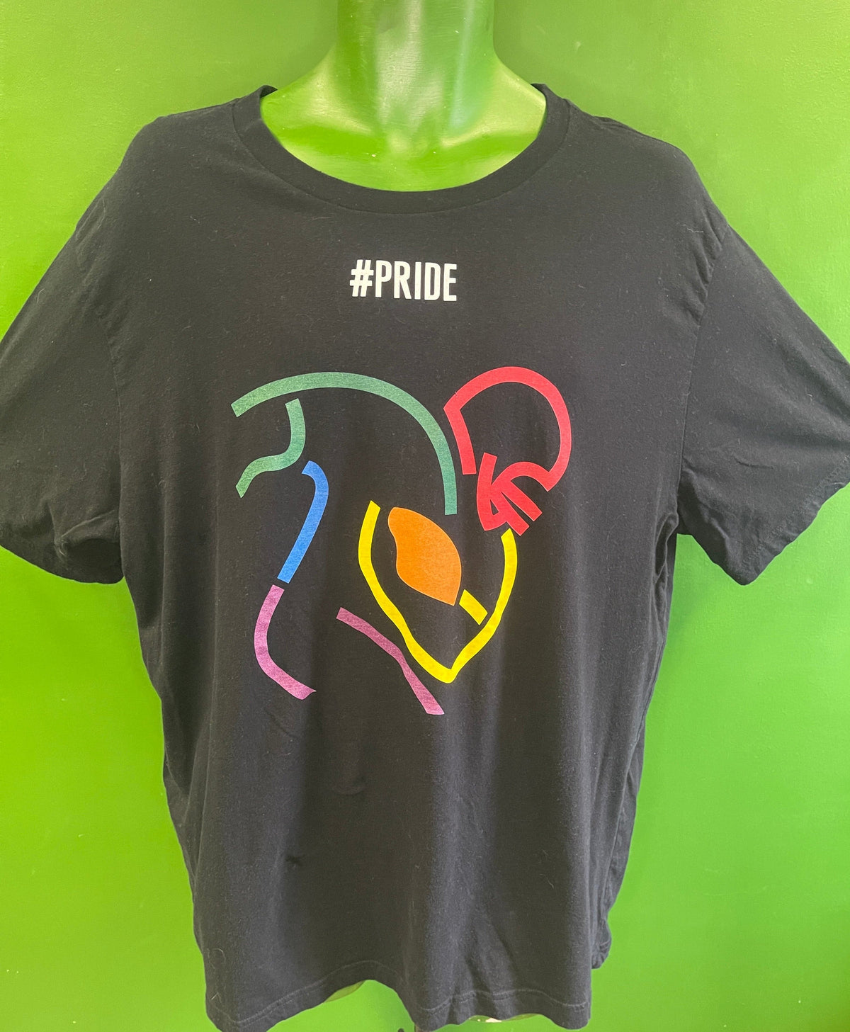 NFL Minnesota Vikings Chris Kluwe #5 Black #Pride T-Shirt Men's 2X-Large