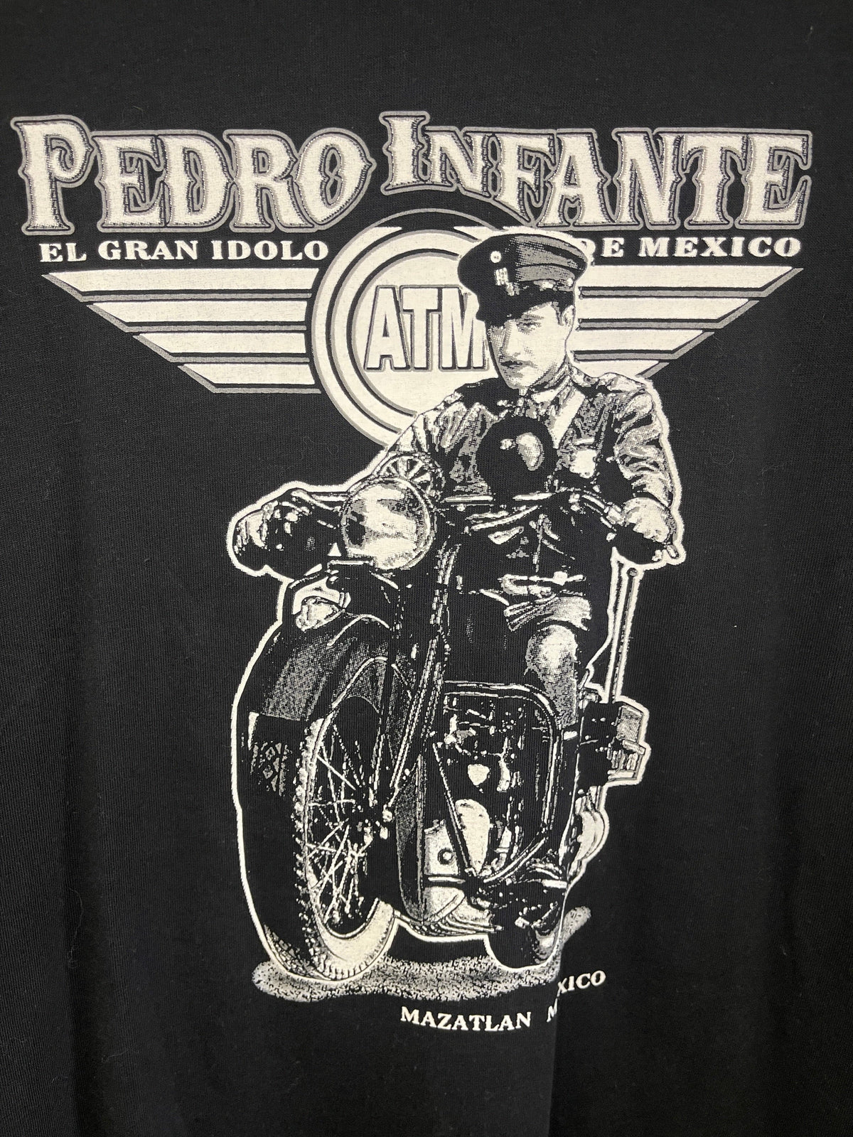 Pedro Infante ATM Motorbike Cotton T-Shirt Men's 2X-Large