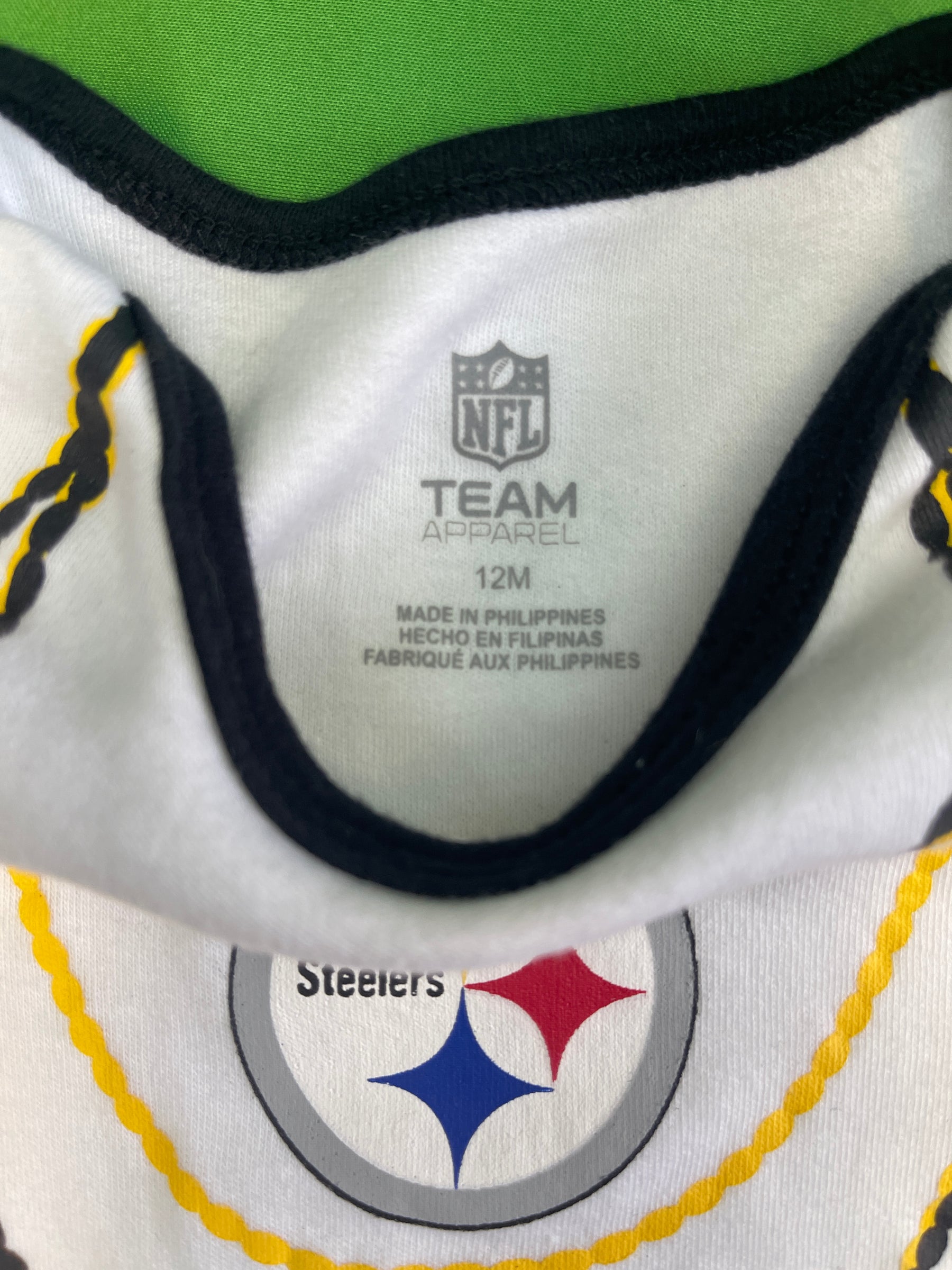 NFL Pittsburgh Steelers Girls' Bodysuit/Vest Infant Baby 12 Months