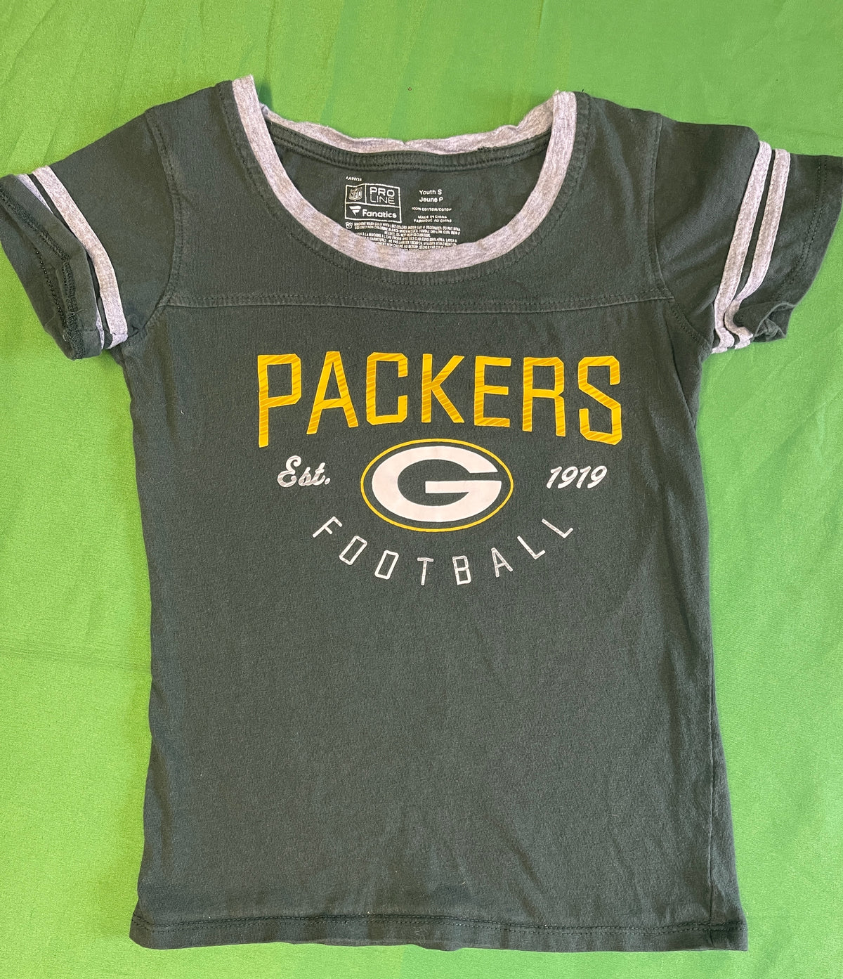 NFL Green Bay Packers Fanatics T-Shirt Youth Small
