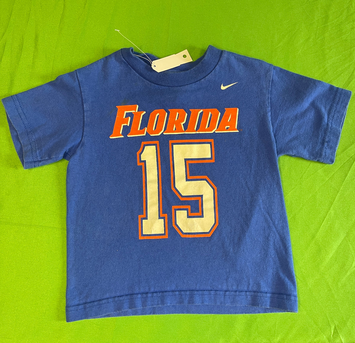 NCAA Florida Gators #15 100% Cotton T-Shirt Toddler 3T