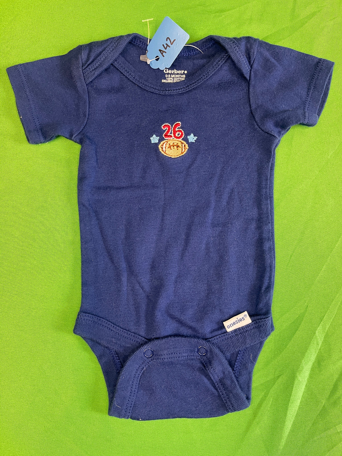 American Football #26 Bodysuit/Vest Infant Baby 0-3 Months
