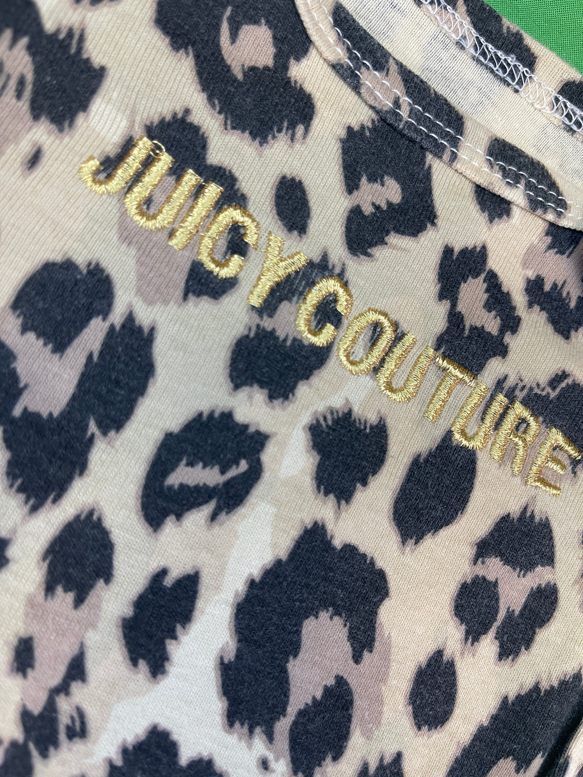 Juicy Couture Leopard Print Bodysuit/Vest Infant Baby 3-6 Months