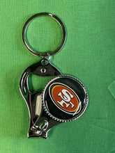 NFL San Francisco 49ers 3-in-1 Keychain Opener Nail Clippers NWT