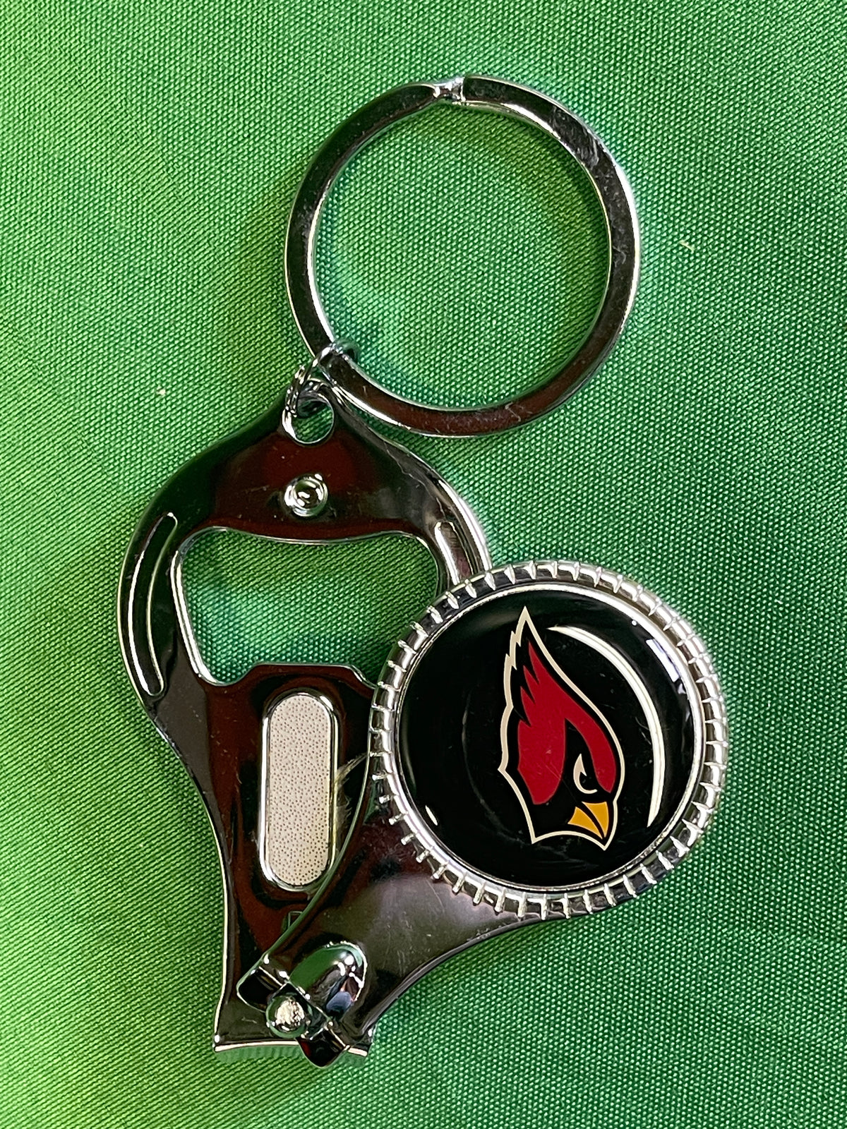 NFL Arizona Cardinals 3-in-1 Keychain Opener Nail Clippers NWT