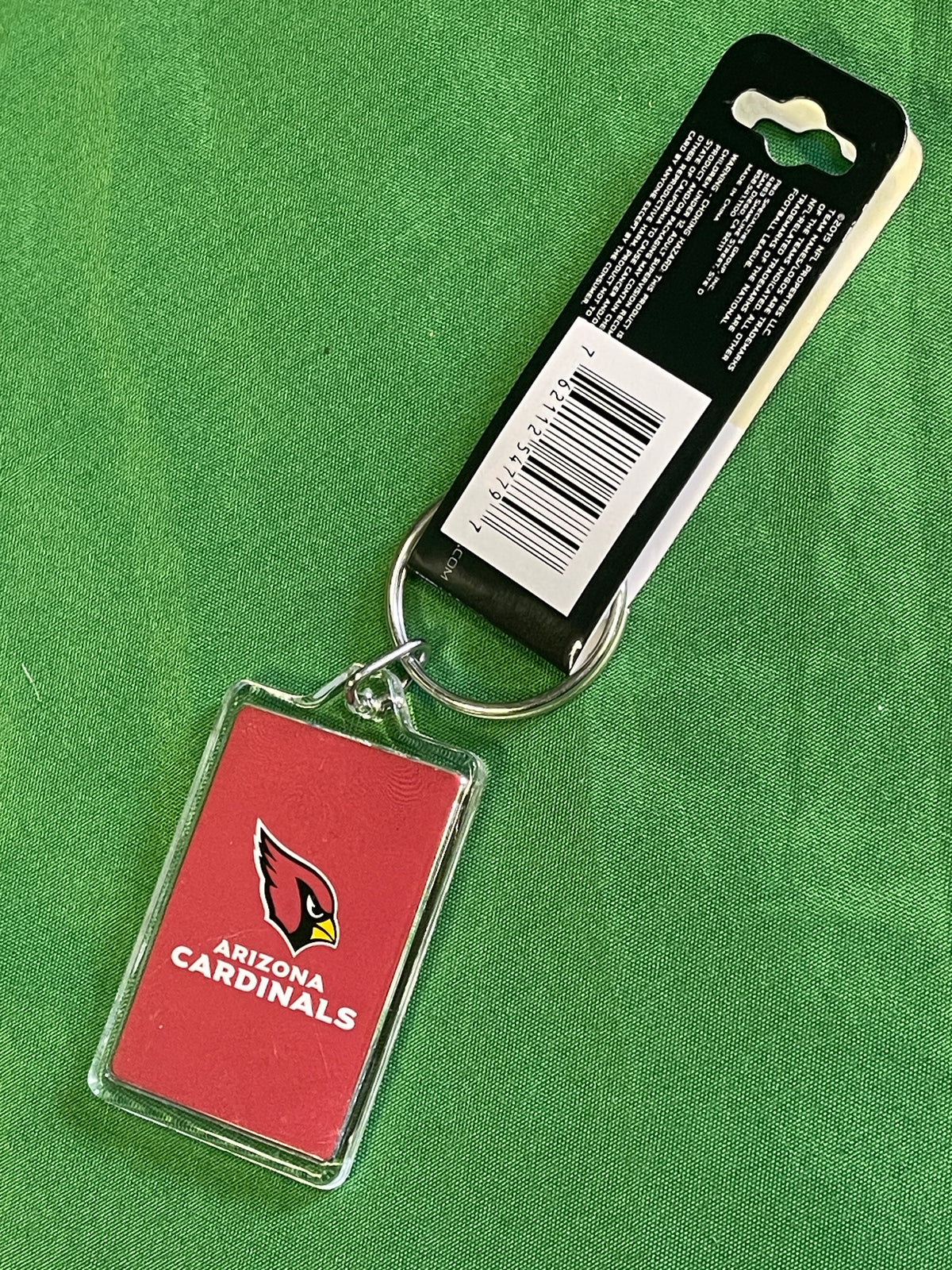 NFL Arizona Cardinals Acrylic Key Ring Keychain NWT