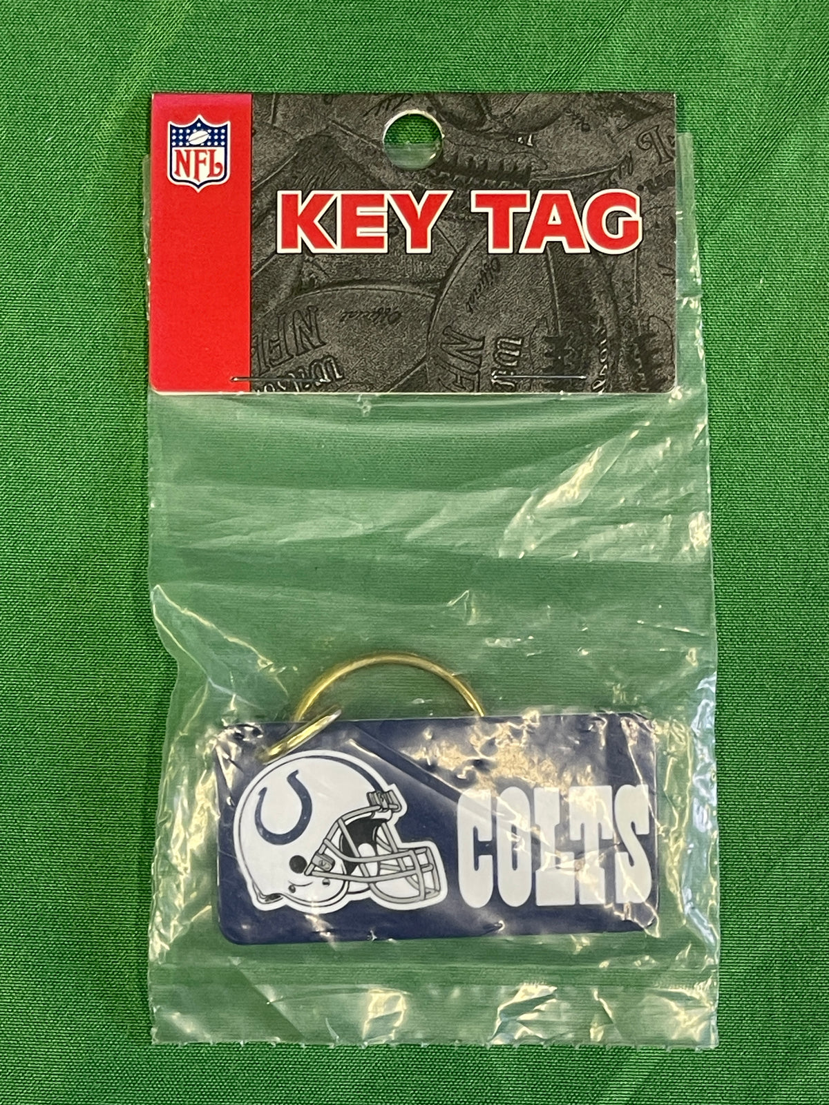 NFL Indianapolis Colts Basic Key Ring Keychain NWT